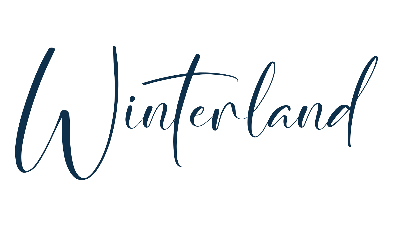 Winterland (winterland-3), script calligraphy fancy decorative font preview
