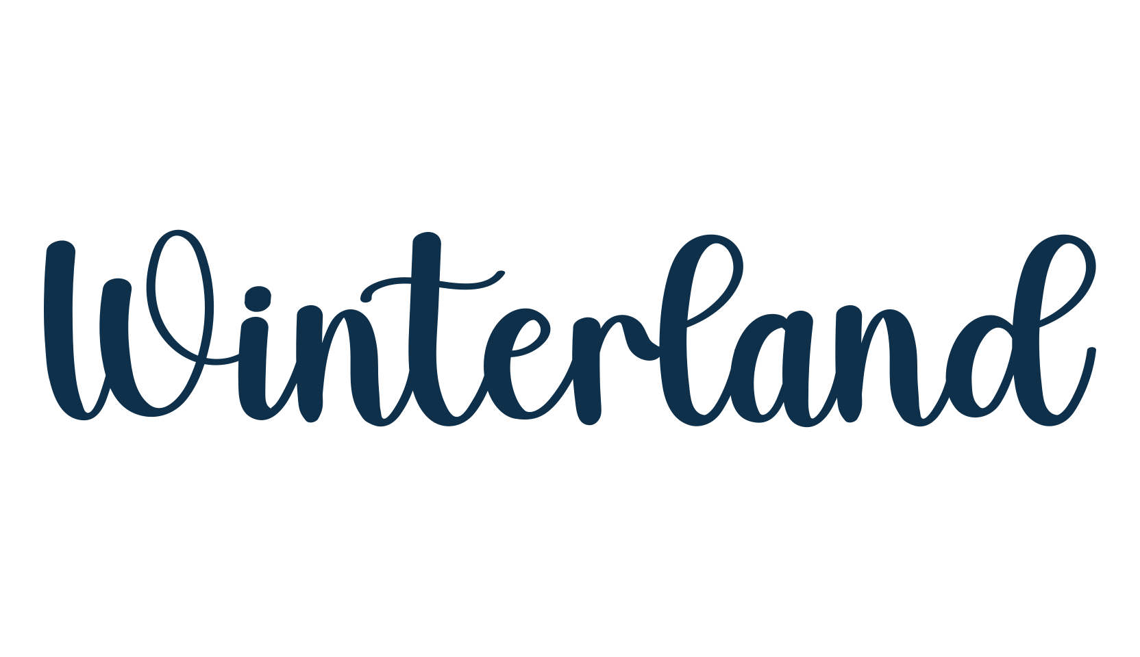 Winterland (winterland-5), fancy decorative font preview