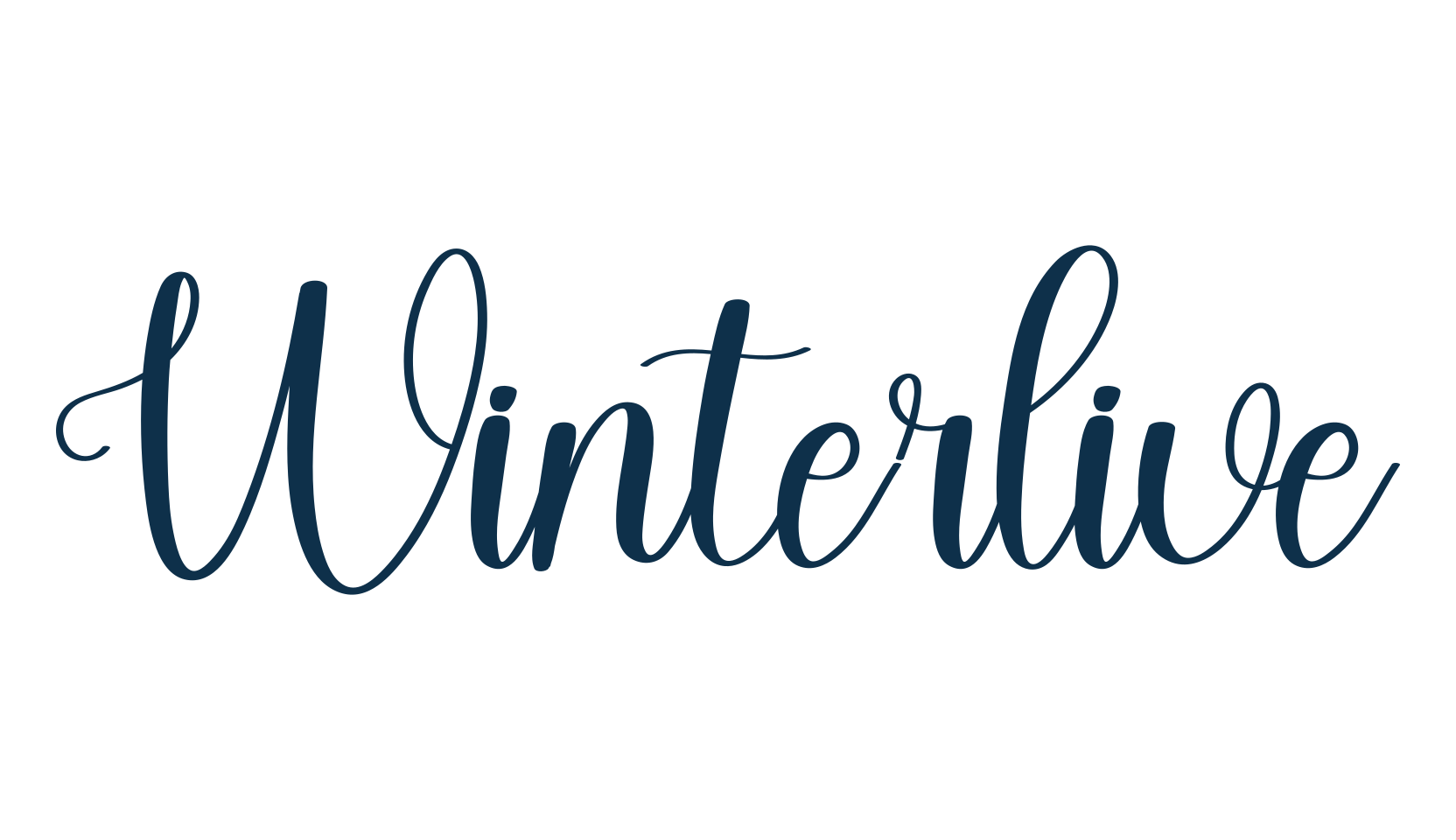 Winterlive, script handwritten fancy decorative calligraphy font preview