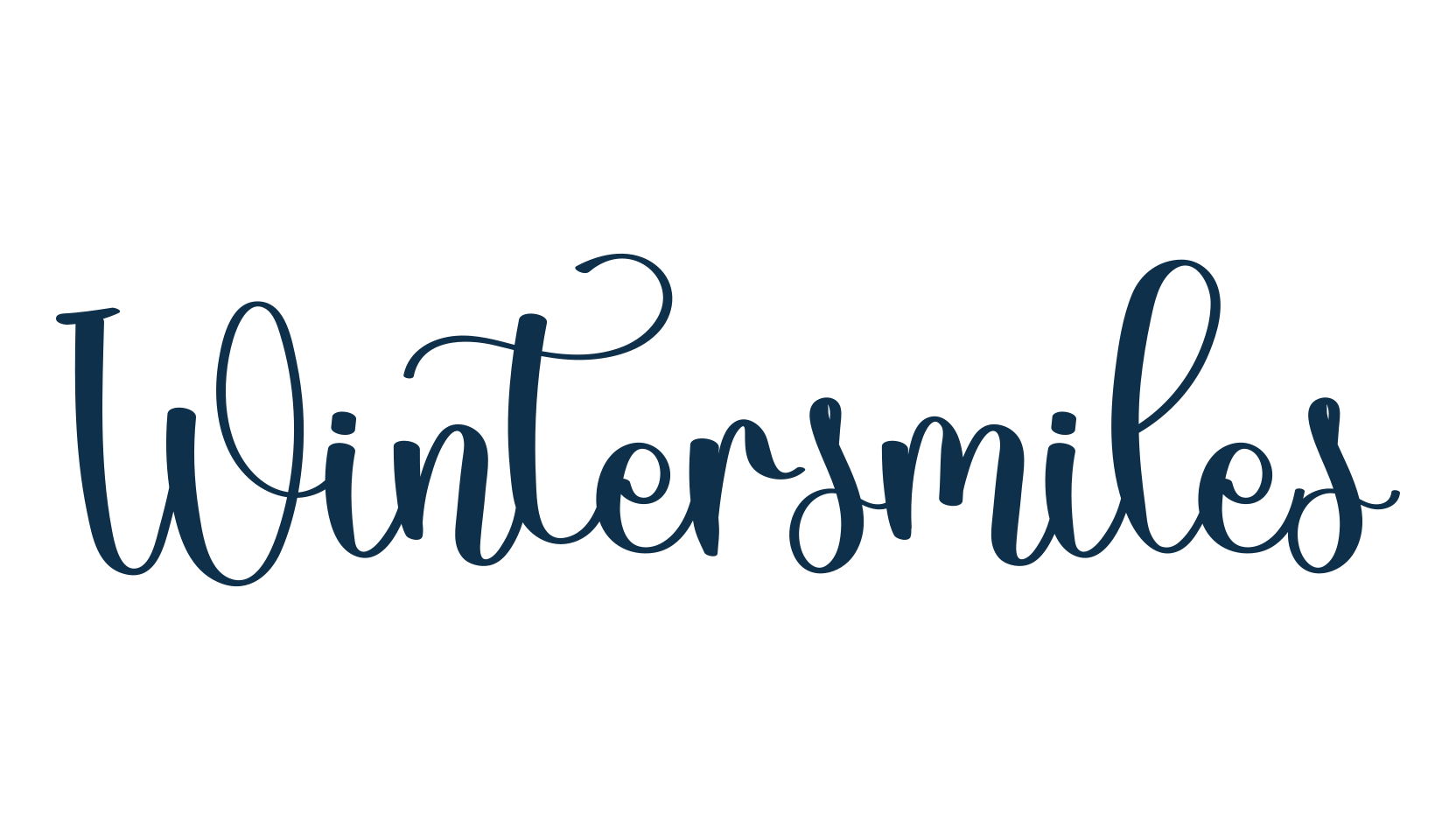 Wintersmiles, fancy decorative font preview