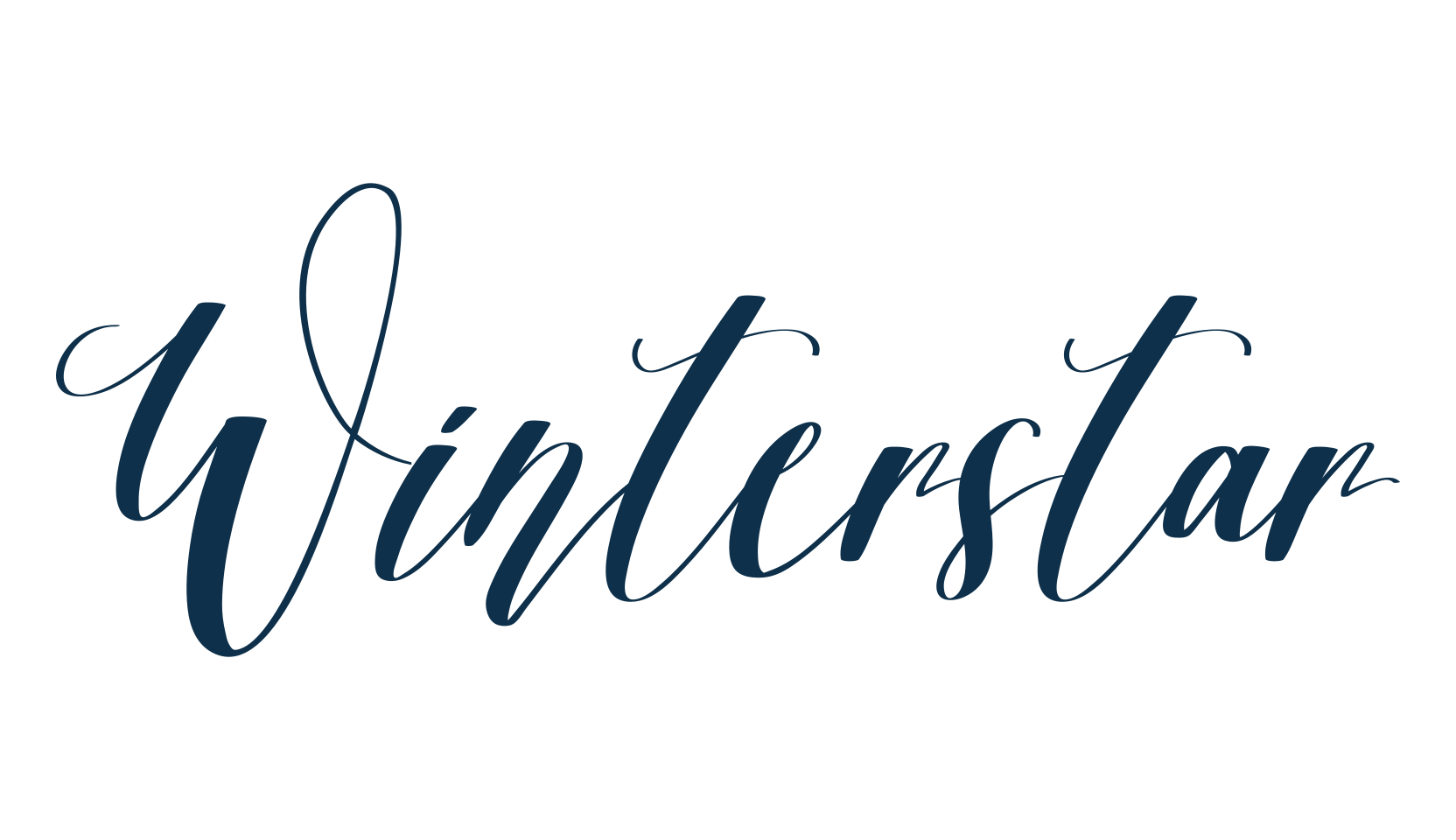 Winterstar, script calligraphy fancy decorative font preview