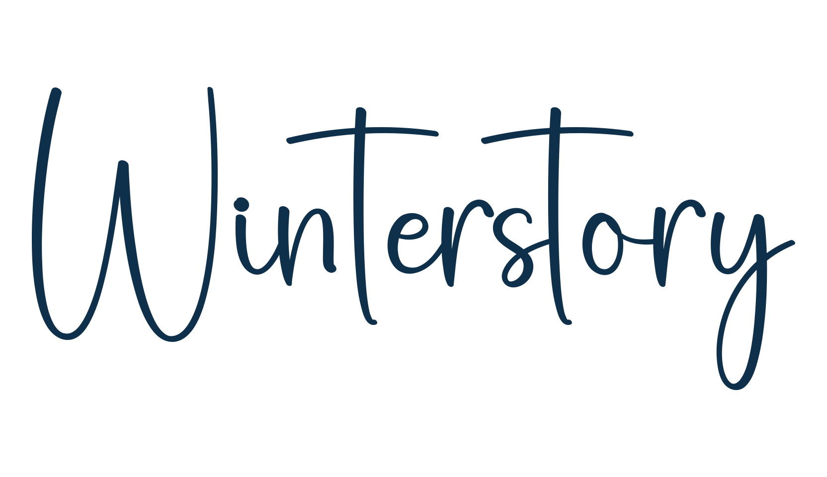 Winterstory, script handwritten fancy decorative calligraphy font preview