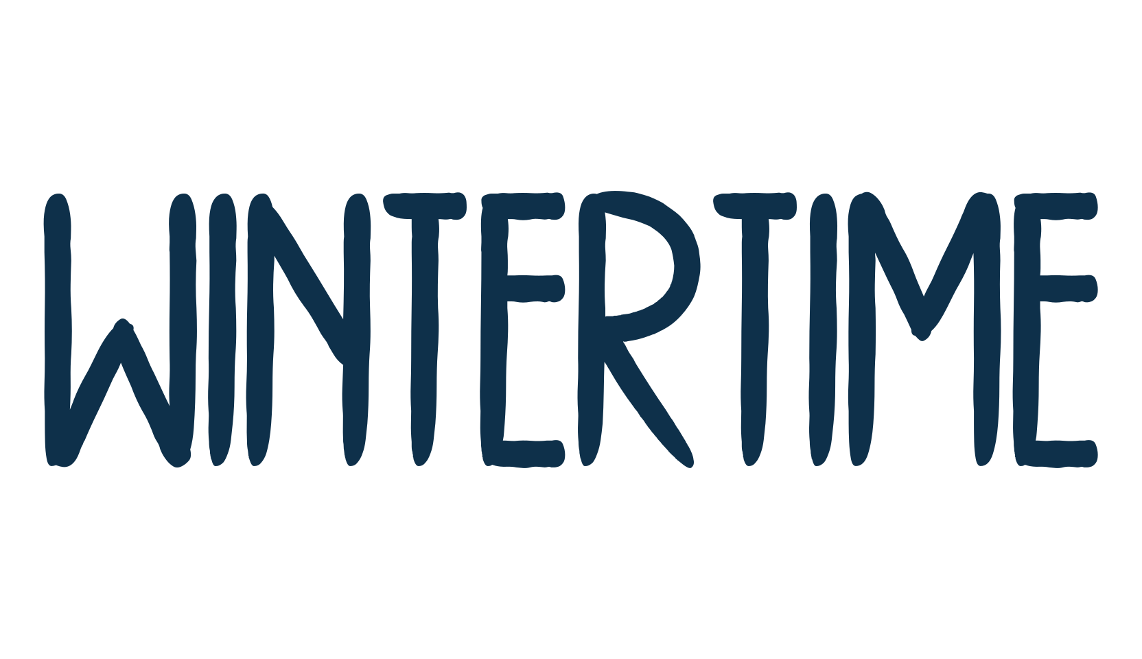 Wintertime, various font preview