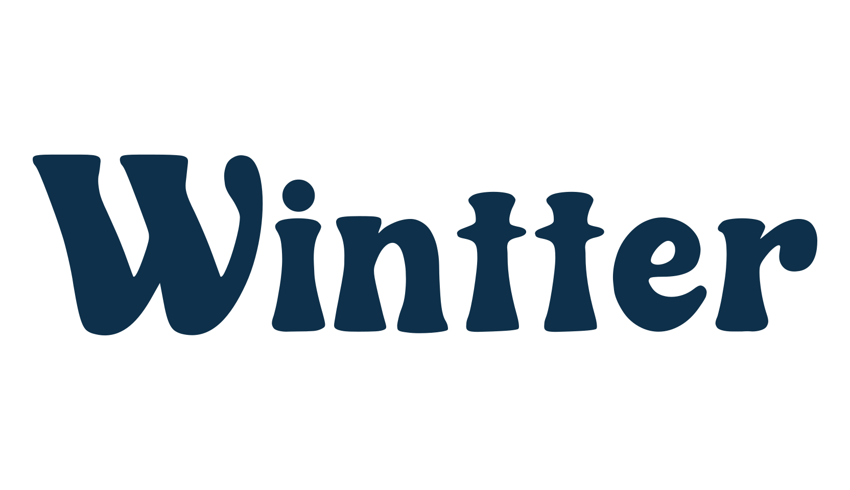 Wintter, retro font preview