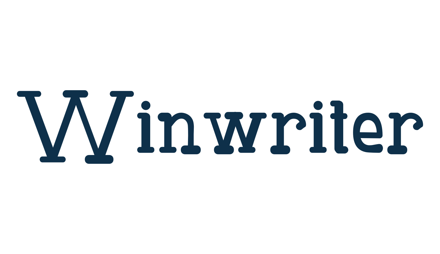 Winwriter, typewriter font preview