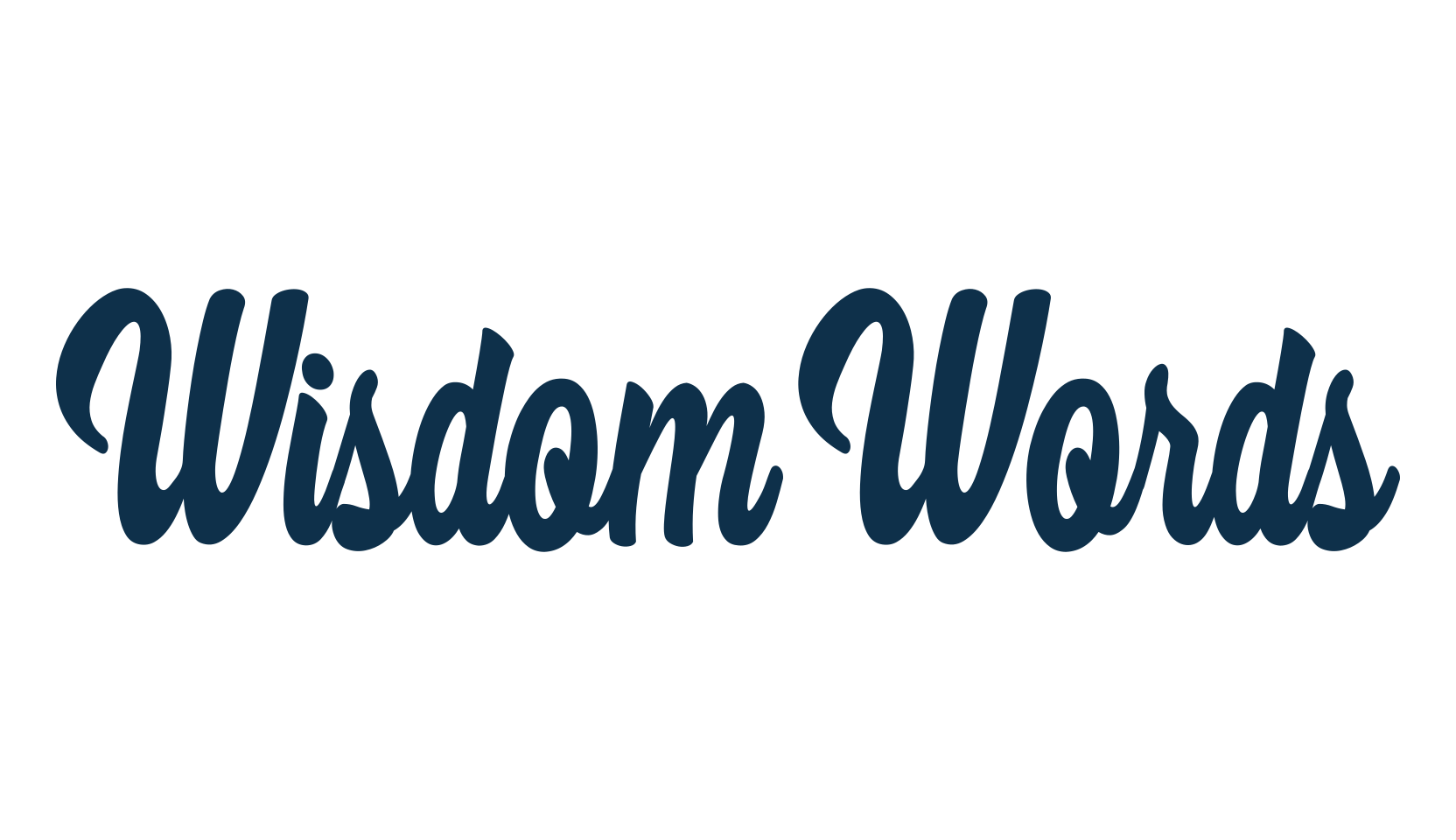Wisdom Words, fancy various decorative script calligraphy font preview