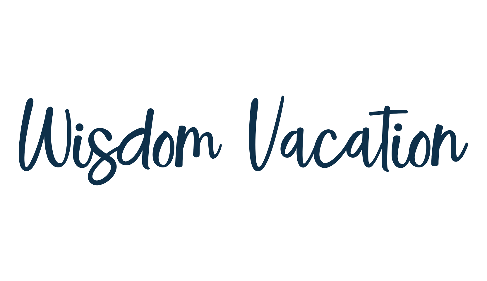 Wisdom Vacation, script handwritten fancy decorative calligraphy font preview