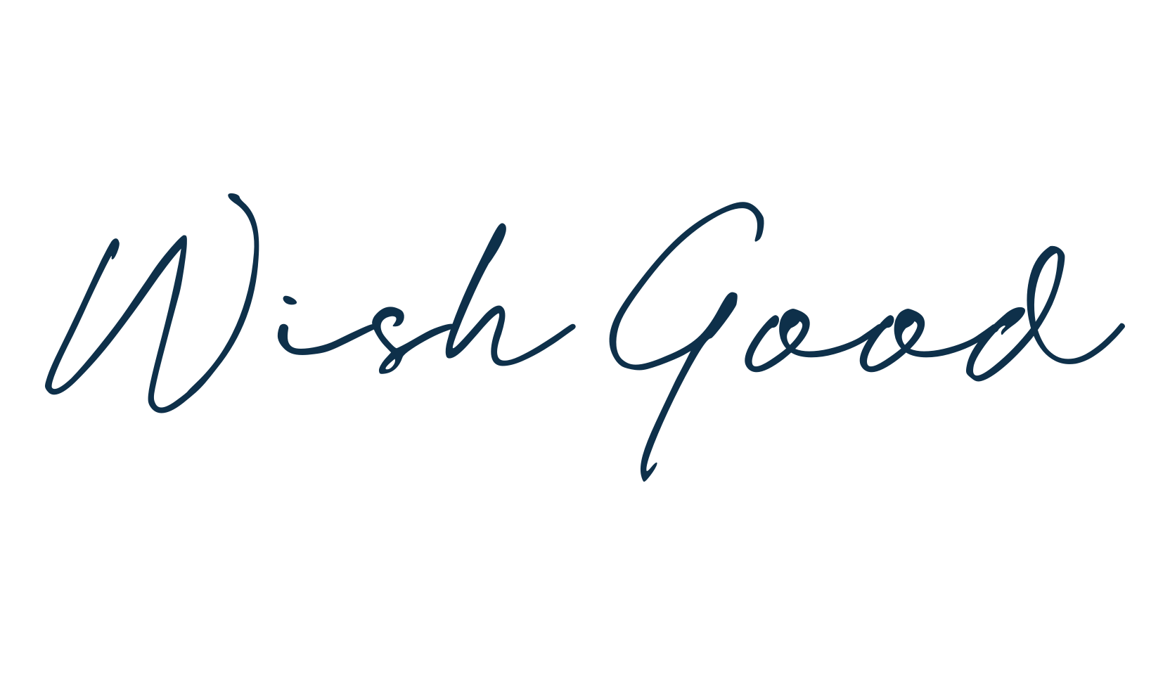 Wish Good, handwriting font preview