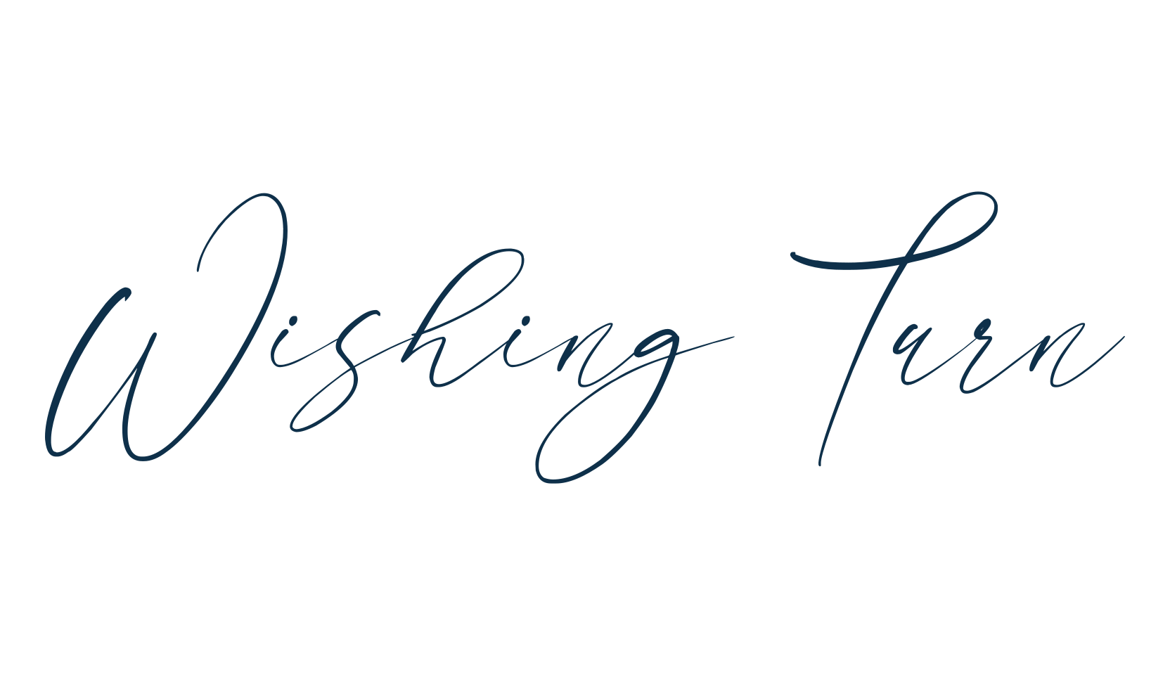 Wishing Turn, handwriting font preview