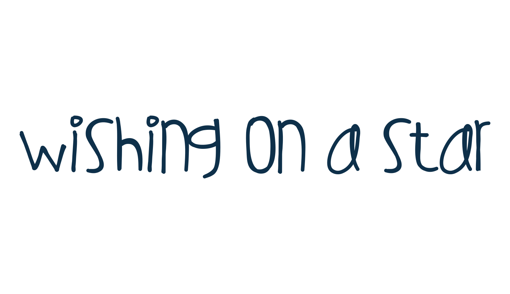 Wishing On A Star, script handwritten fancy decorative calligraphy font preview