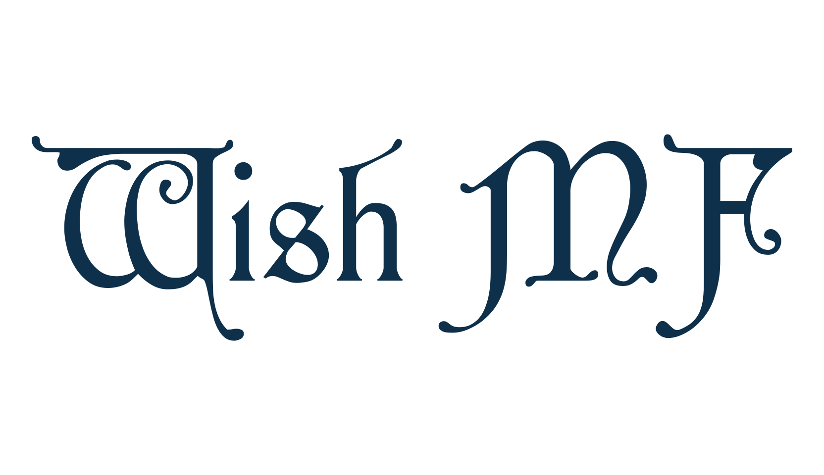 Wish MF, gothic modern font preview