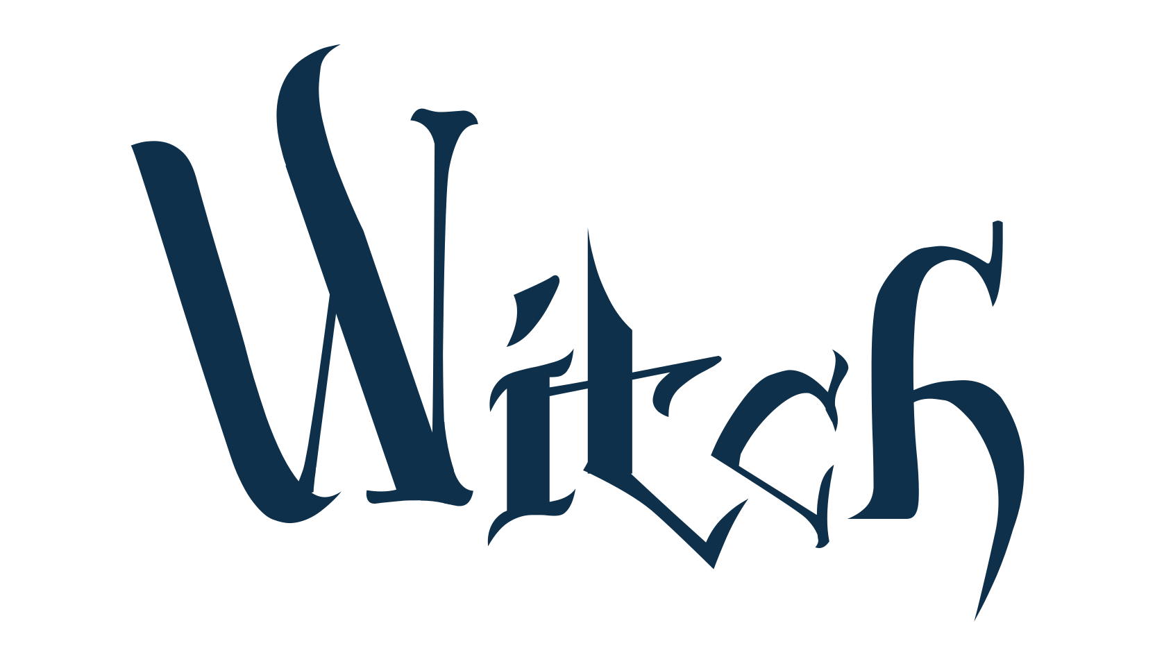 Witch (witch-2), fancy decorative font preview