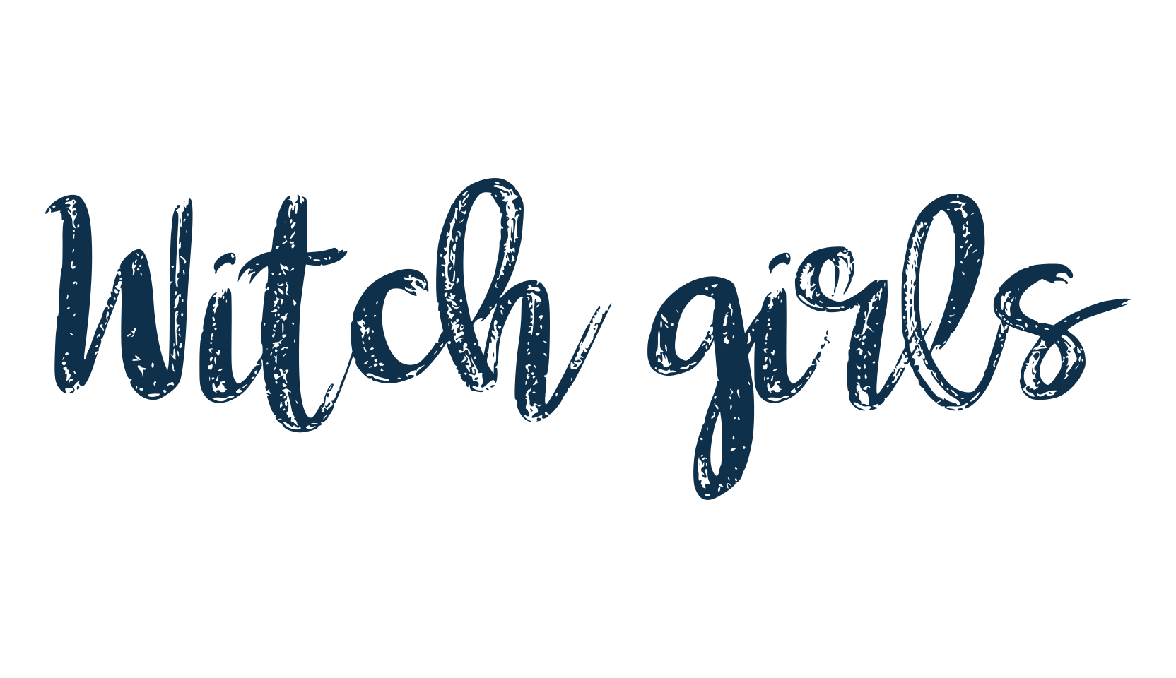 Witch girls, script brush fancy decorative calligraphy font preview