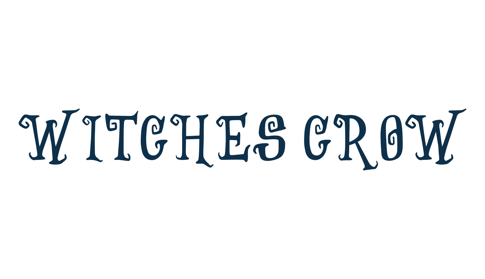 Witches Crow, display market font preview