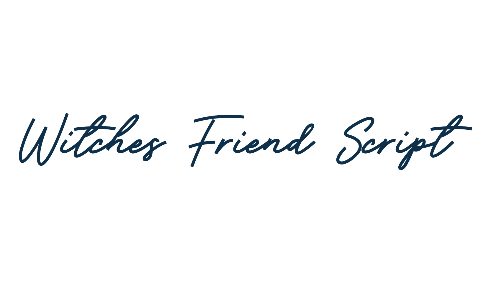 Witches Friend Script, script handwritten fancy decorative calligraphy font preview