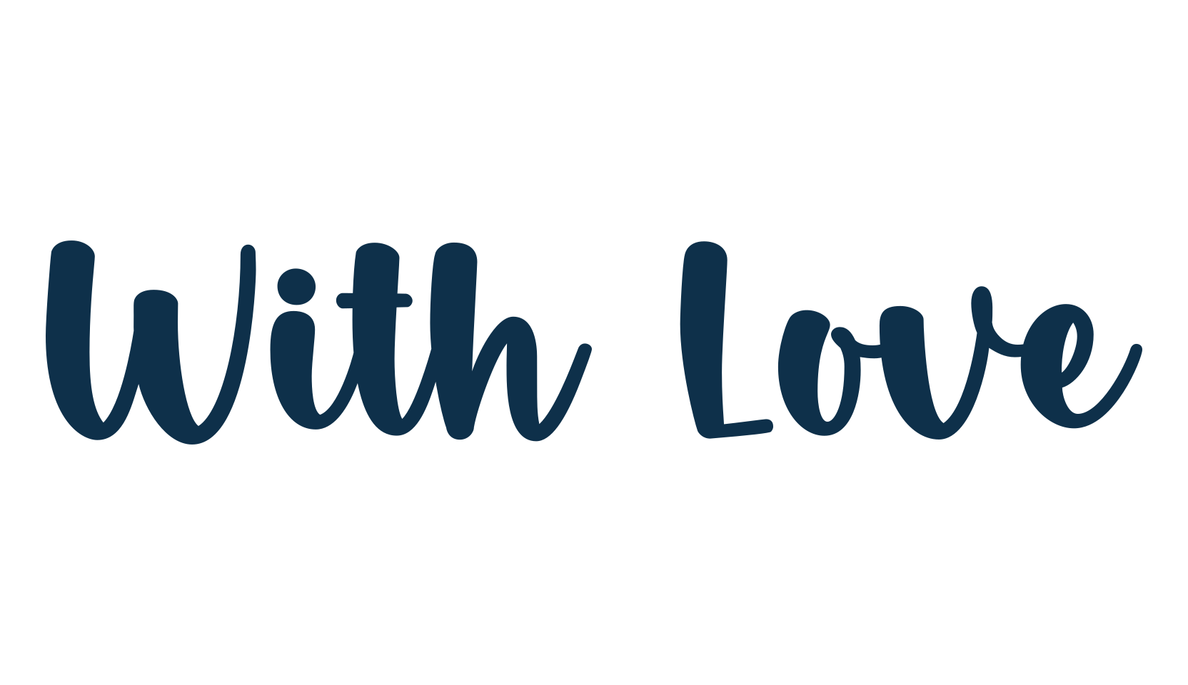 With Love, fancy various decorative script calligraphy font preview