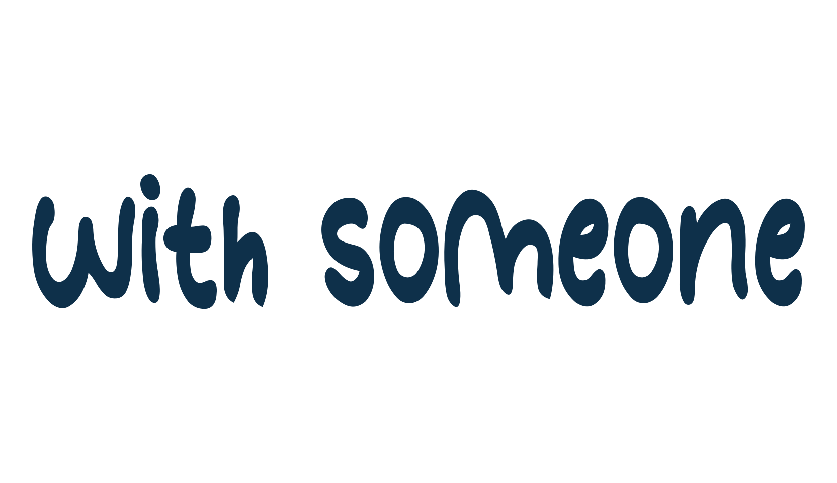 With Someone, handwriting font preview