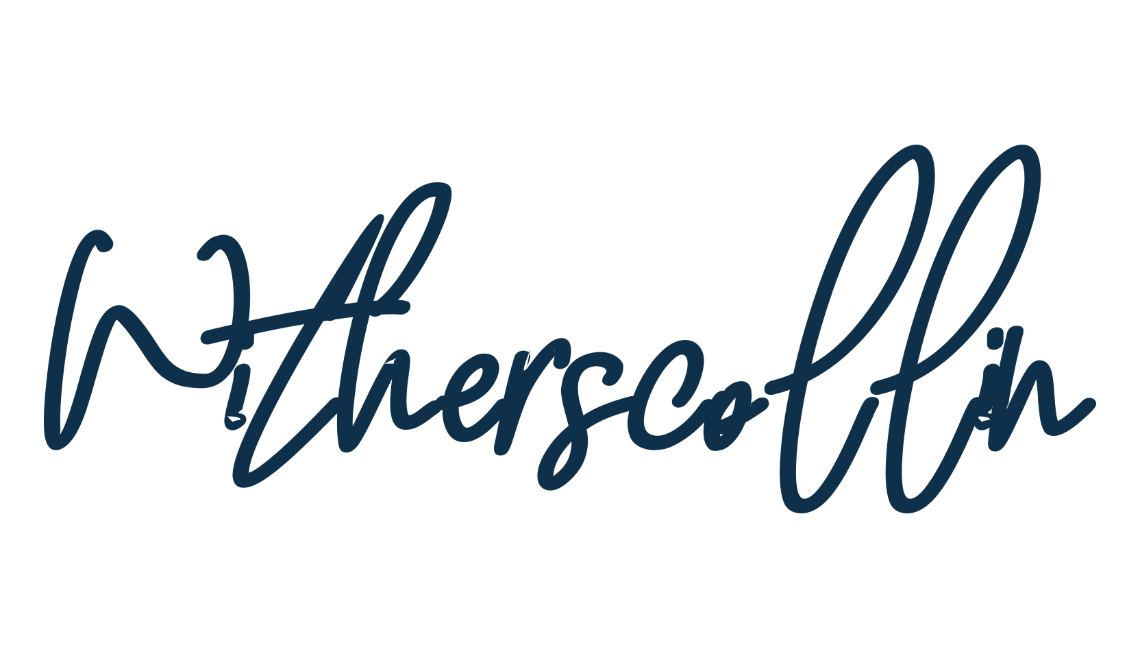 Witherscollin, script handwritten fancy decorative calligraphy font preview
