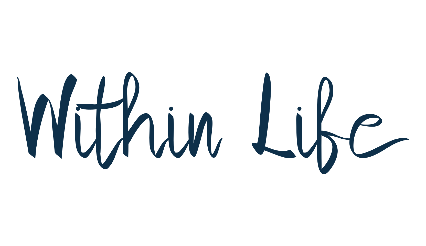 Within Life, handwriting font preview