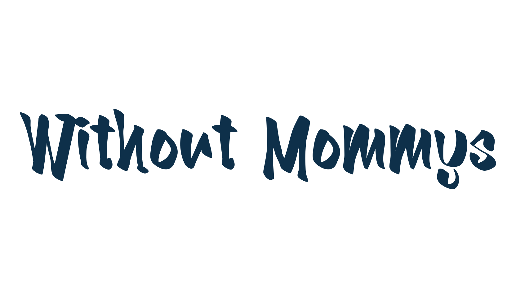 Without Mommys, script brush fancy decorative calligraphy font preview