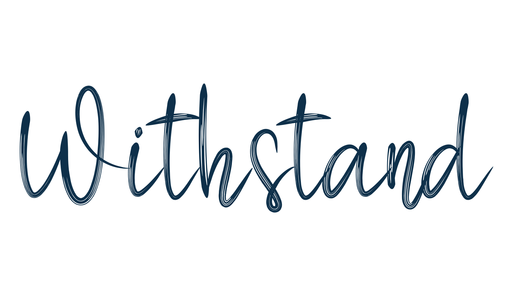 Withstand, script brush fancy decorative calligraphy font preview
