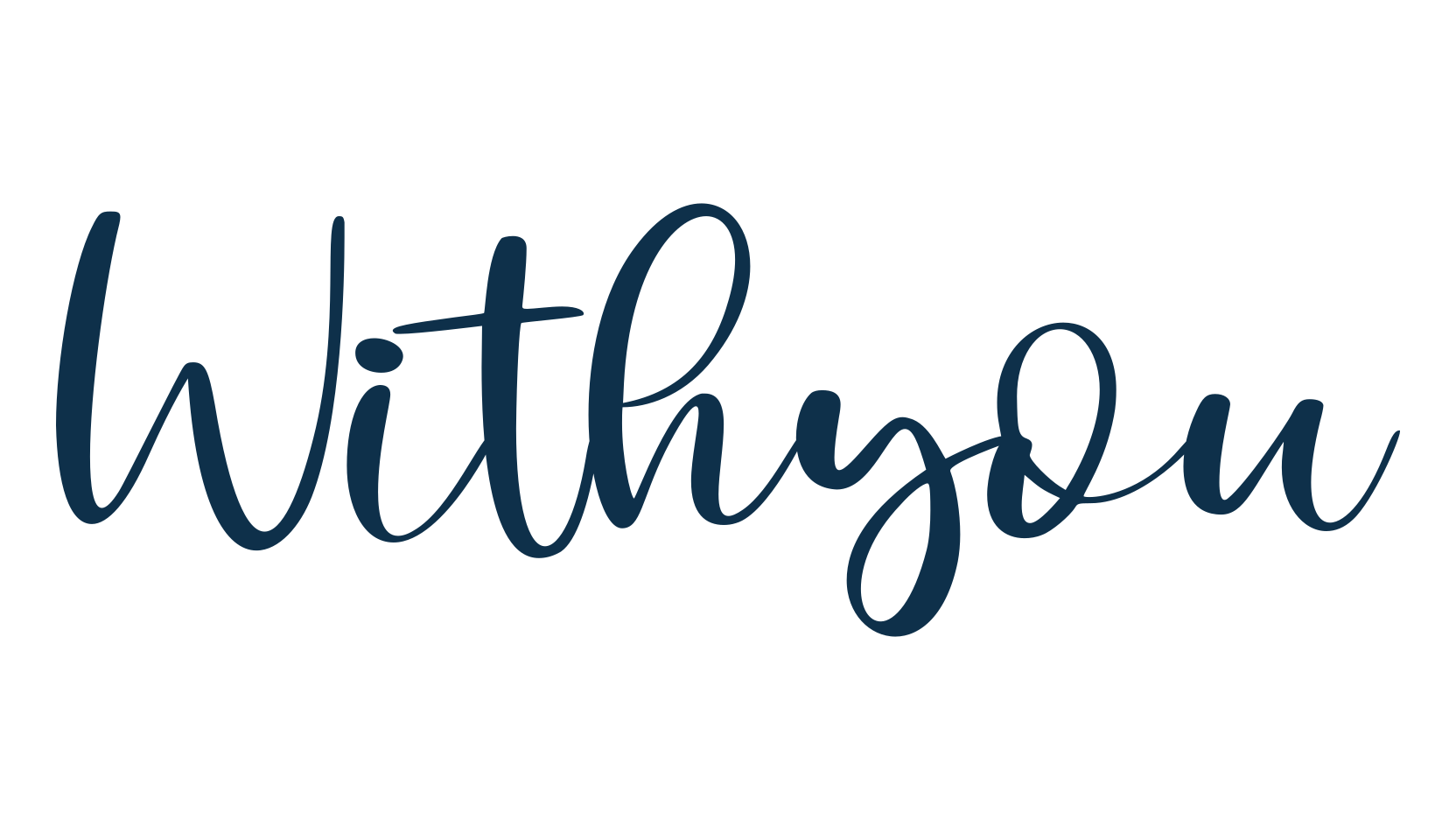 Withyou, handwriting font preview