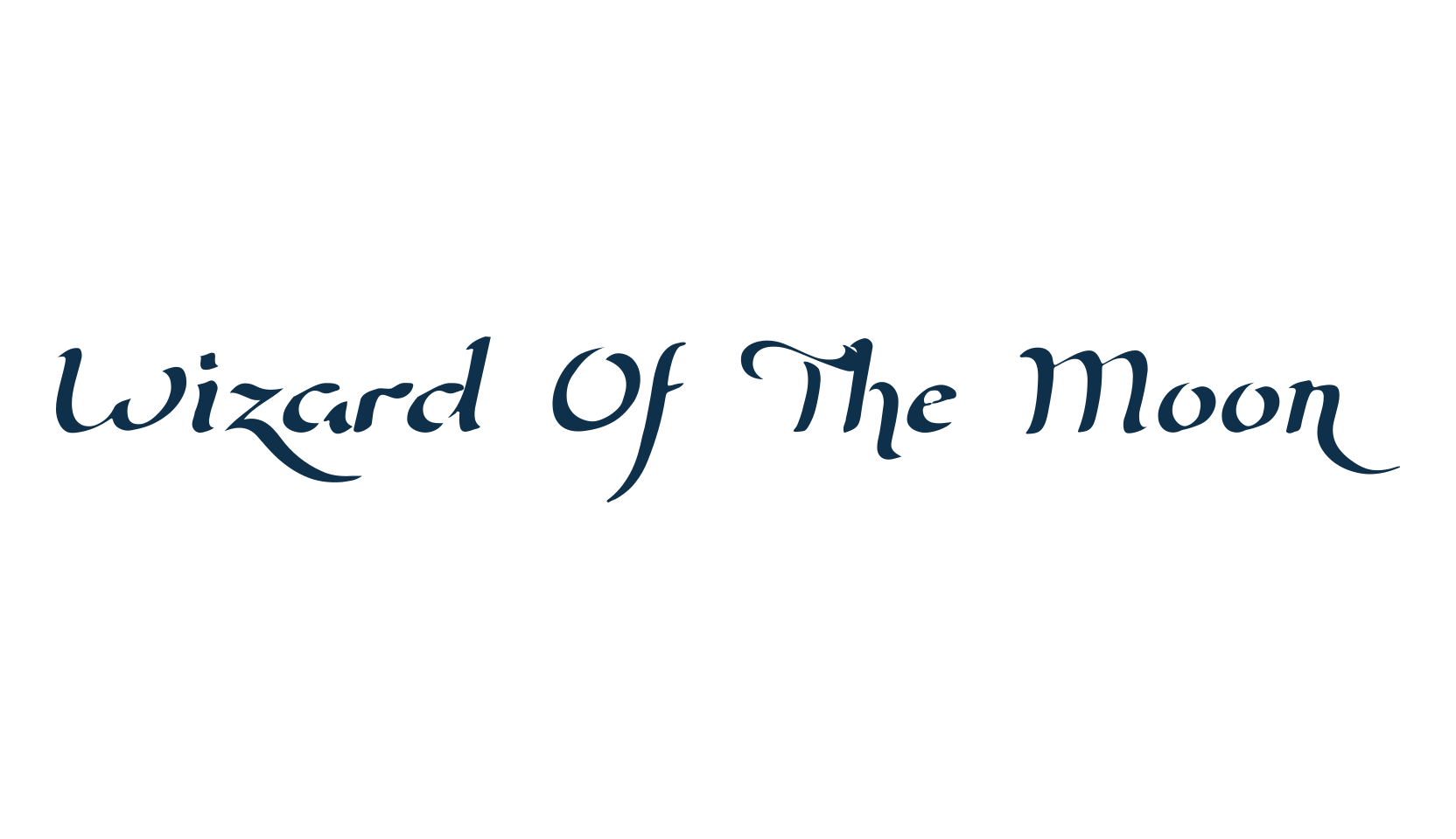 Wizard Of The Moon, fancy various decorative script calligraphy font preview