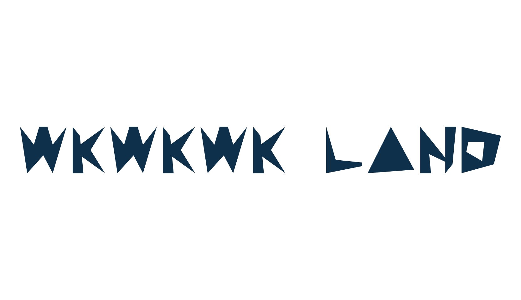 Wkwkwk Land, fancy cartoon decorative font preview