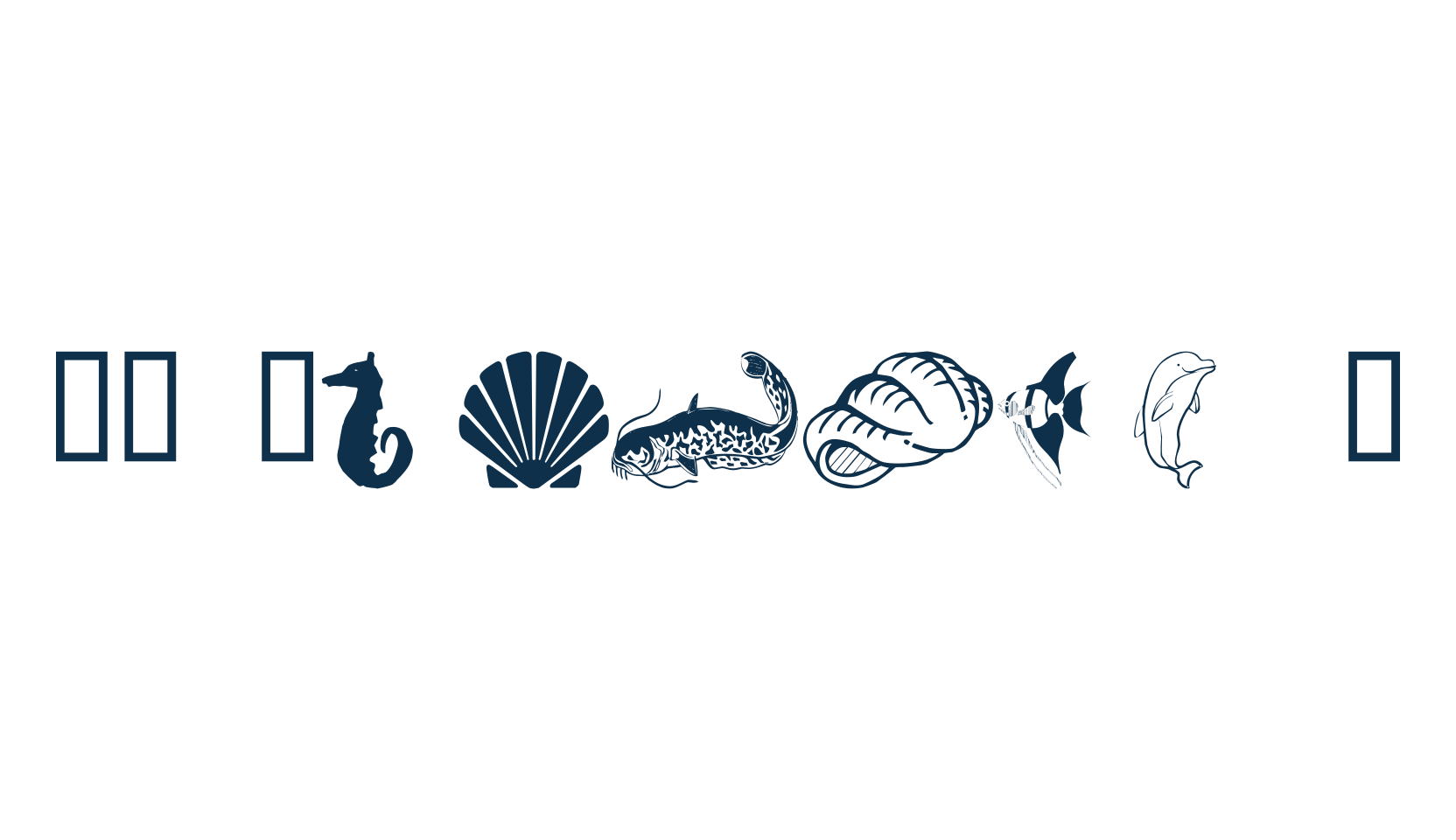 WM Aquatic 1, fancy decorative font preview
