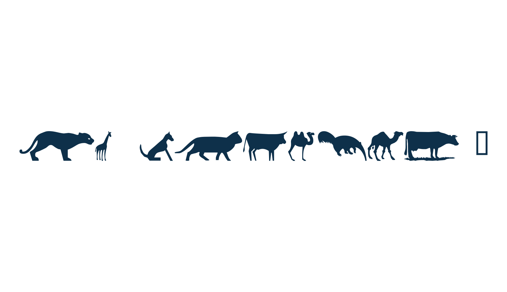 WM Animals 2, fancy decorative font preview