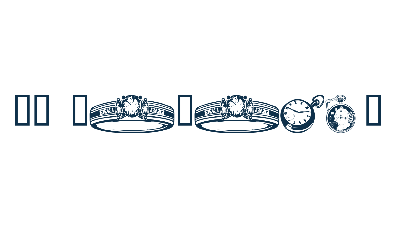 WM Jewelry, fancy decorative font preview