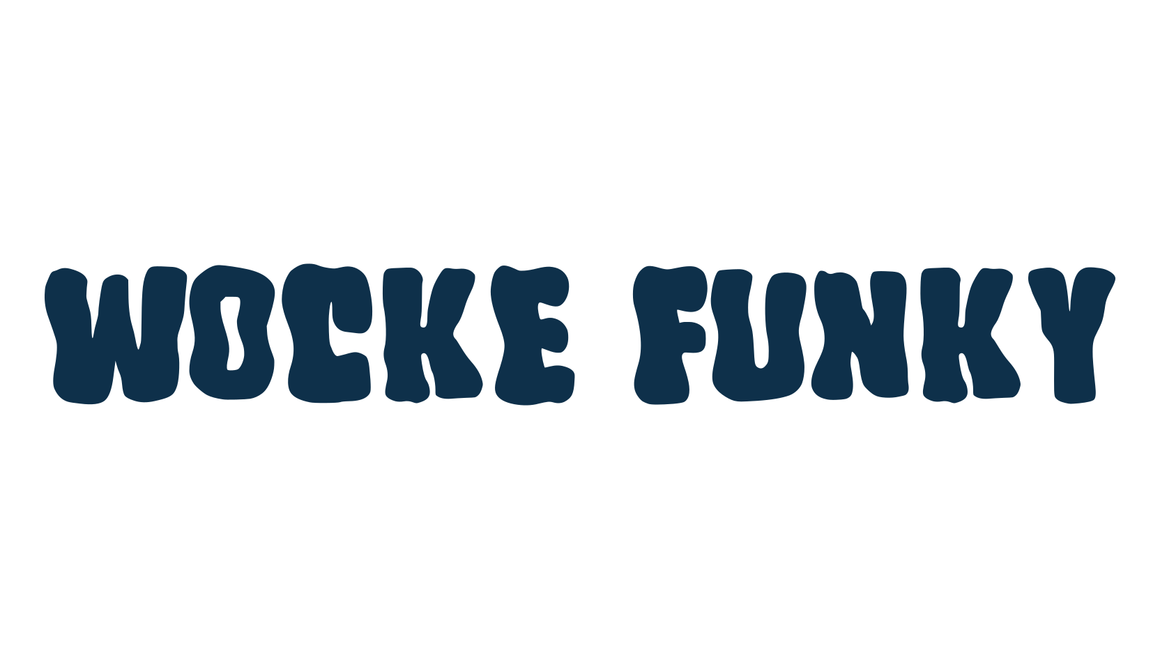 Wocke Funky, fancy groovy decorative font preview