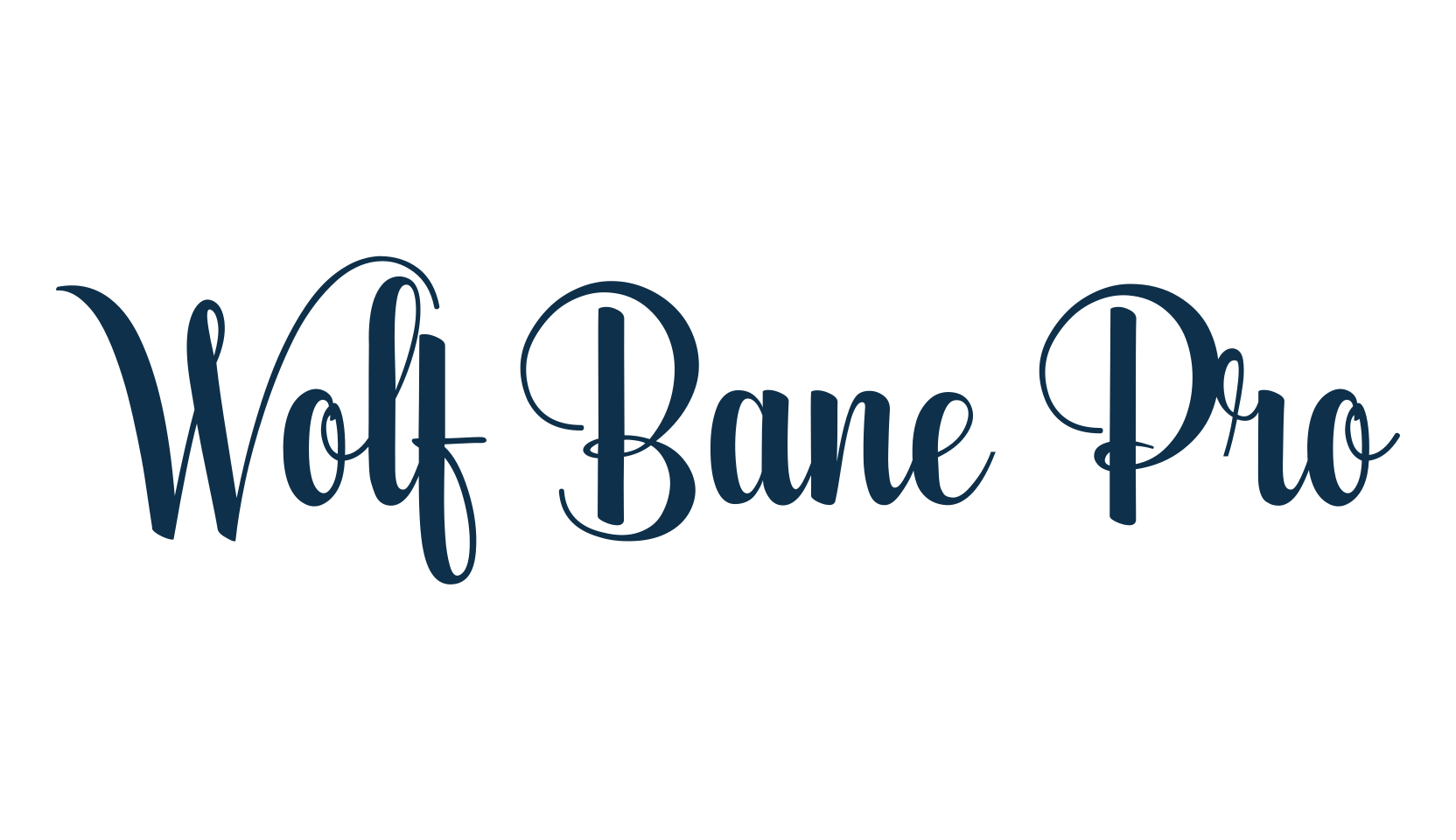 Wolf Bane Pro, script calligraphy fancy decorative font preview