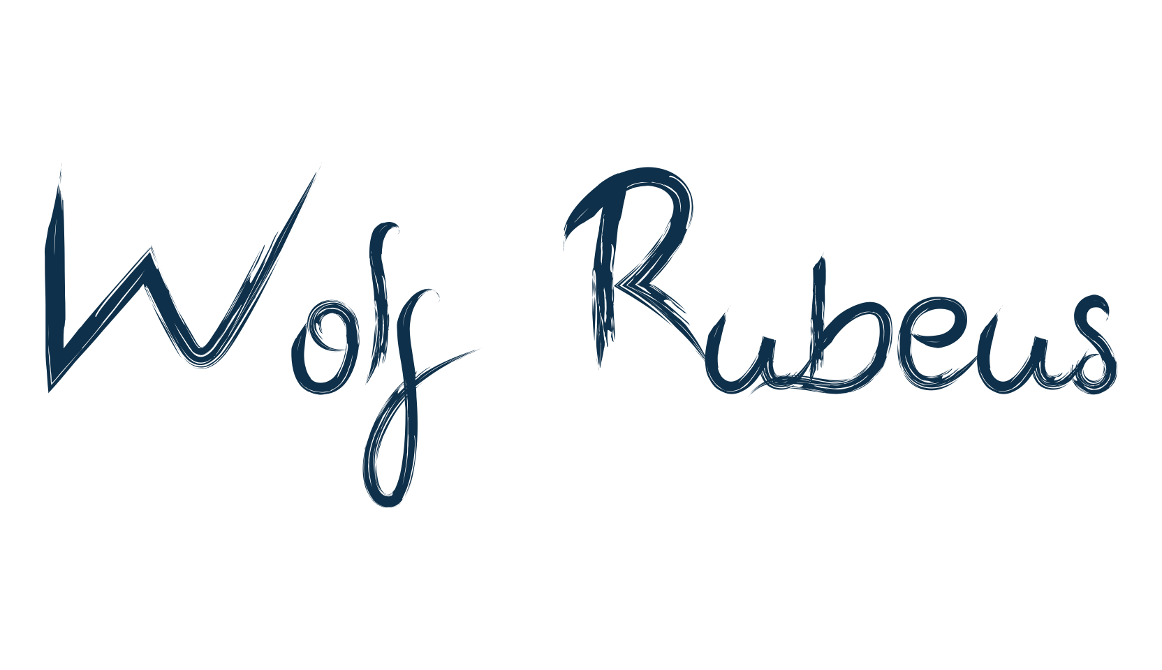 Wolf Rubeus, handwriting font preview