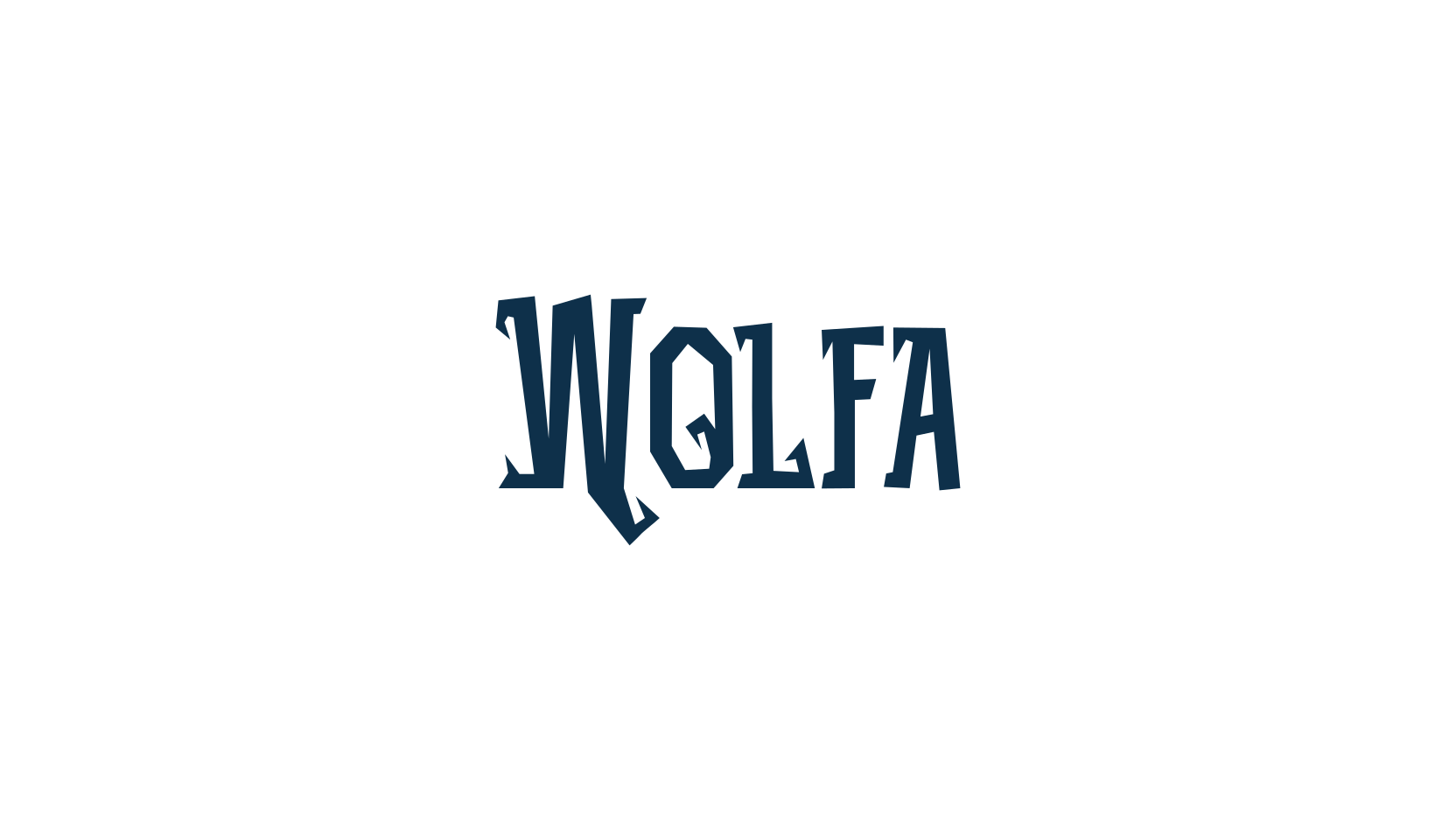 Wolfa, fancy decorative font preview