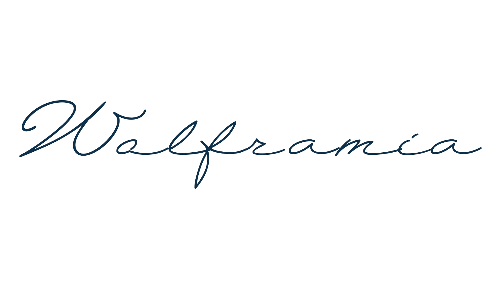 Wolframia, handwriting font preview