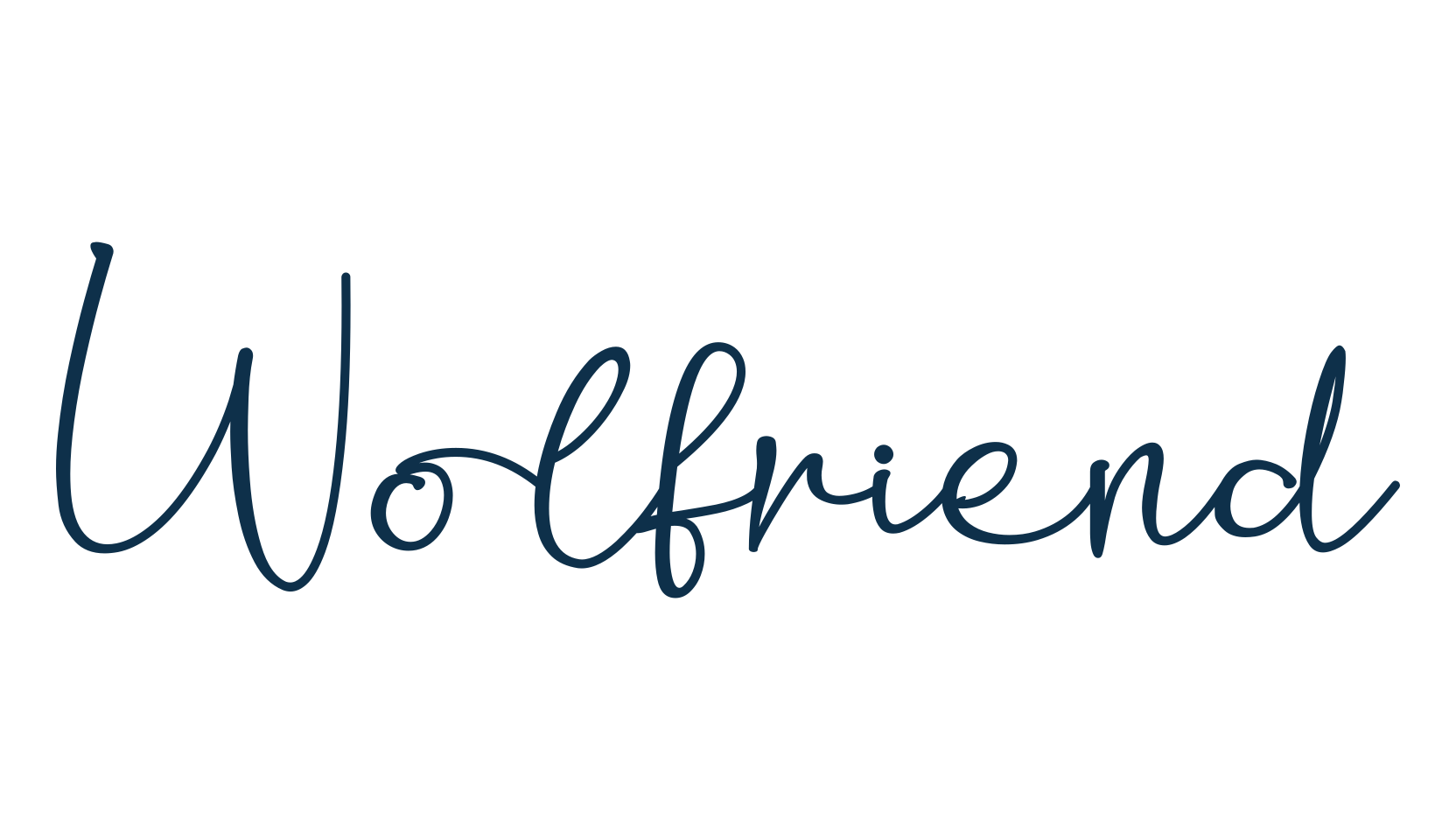 Wolfriend, handwriting font preview
