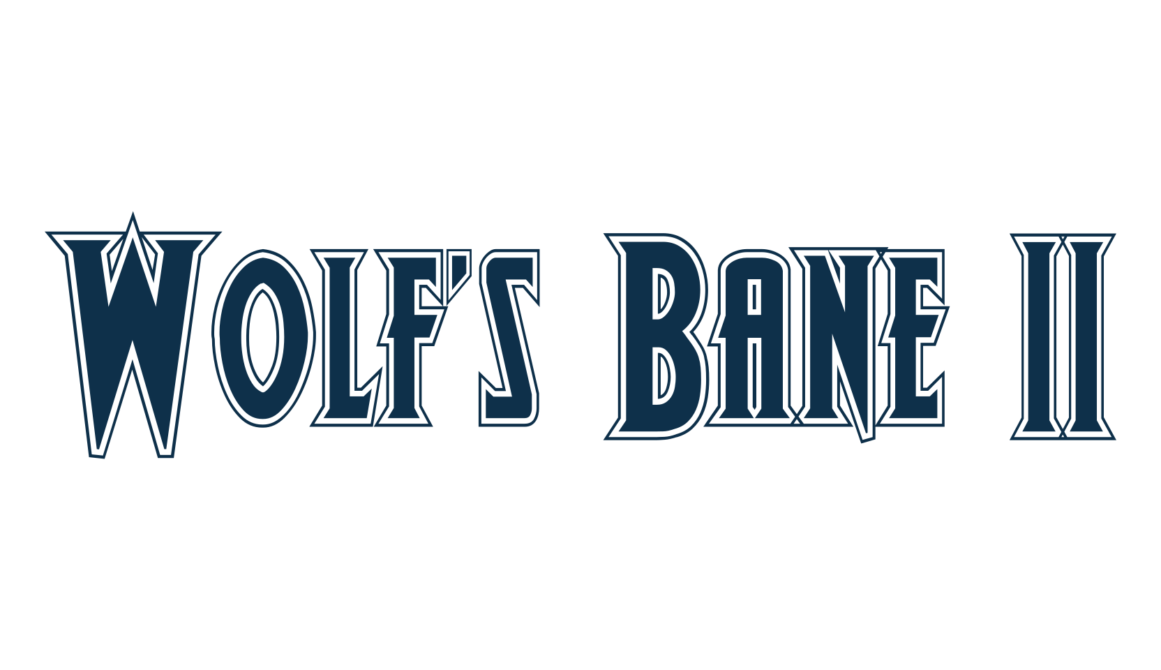 Wolf's Bane II, retro font preview