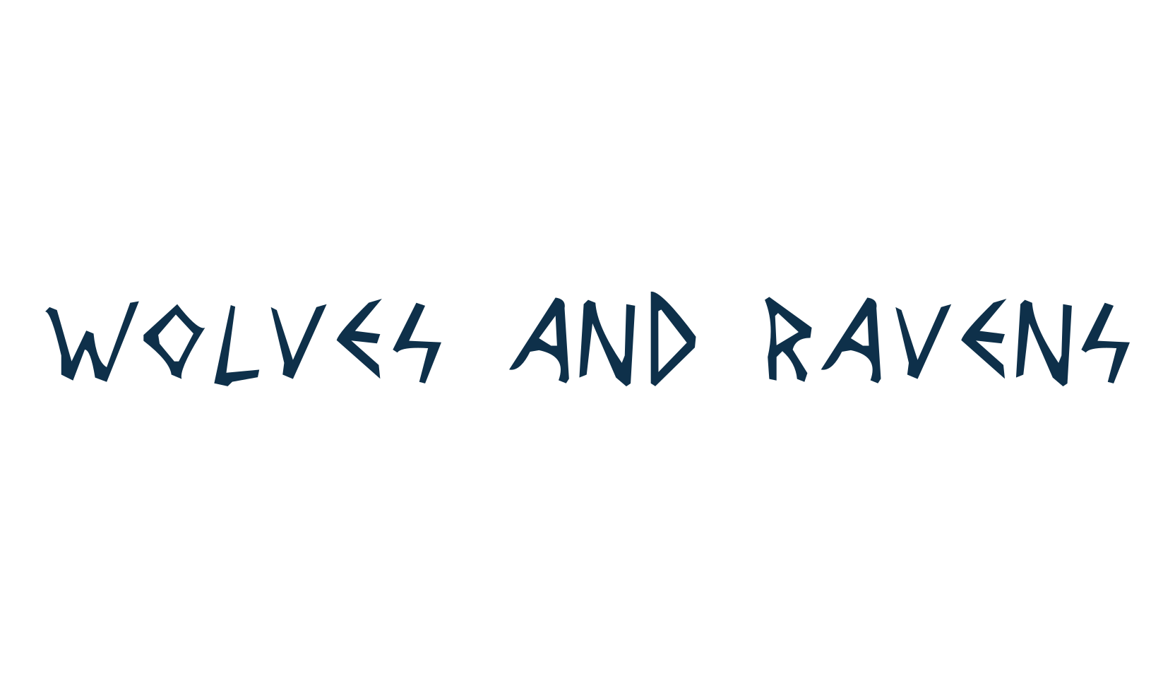 Wolves and Ravens, fancy various gothic font preview