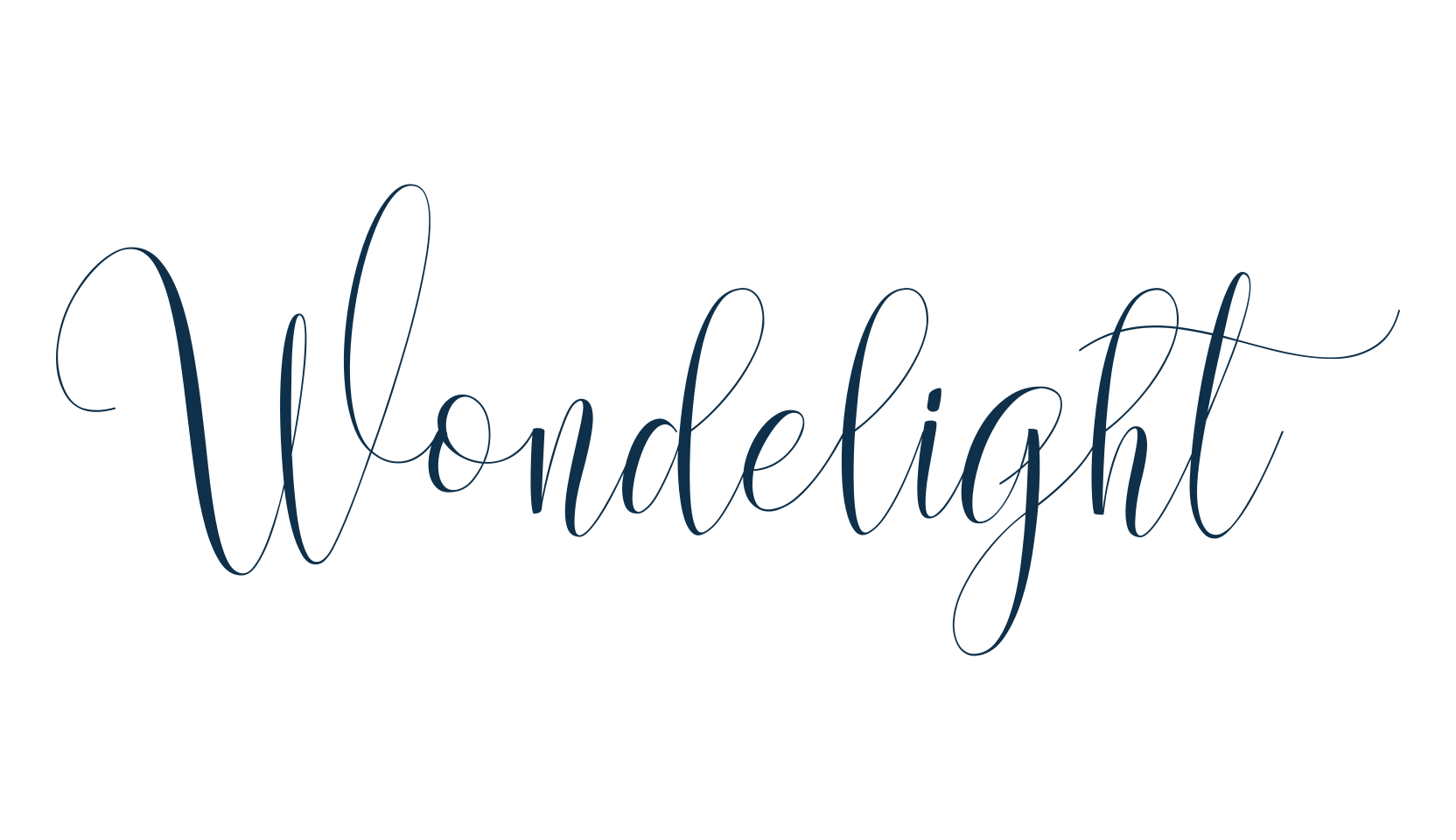 Wondelight, script calligraphy fancy decorative font preview