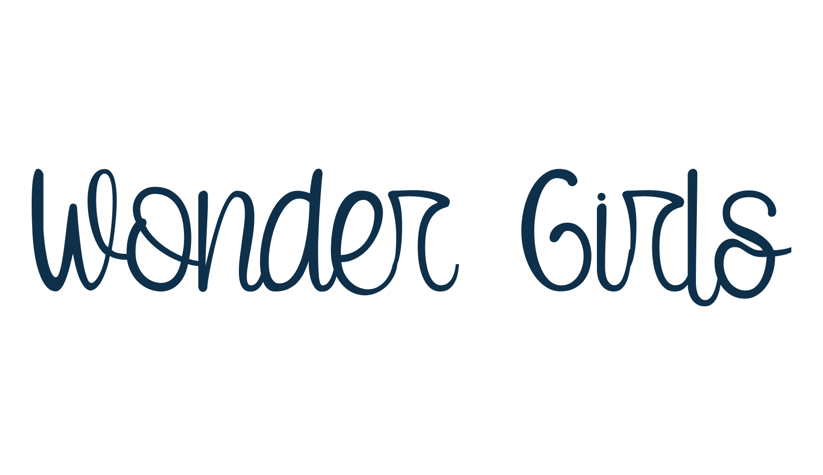 Wonder Girls, fancy various decorative script calligraphy font preview