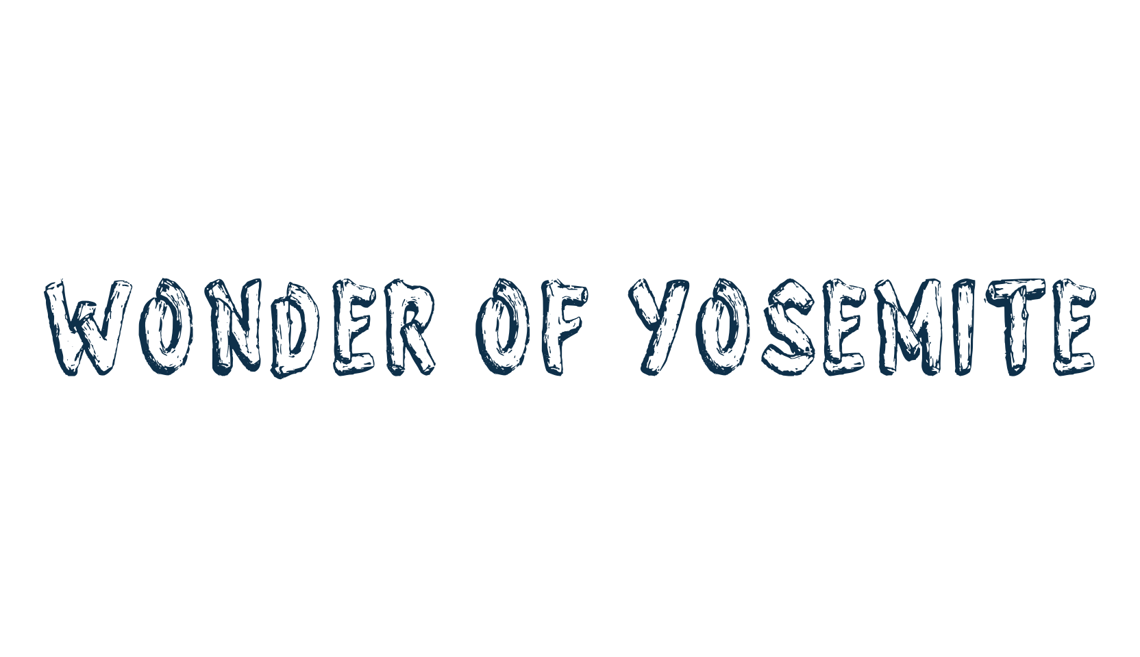Wonder of Yosemite, decorative font preview