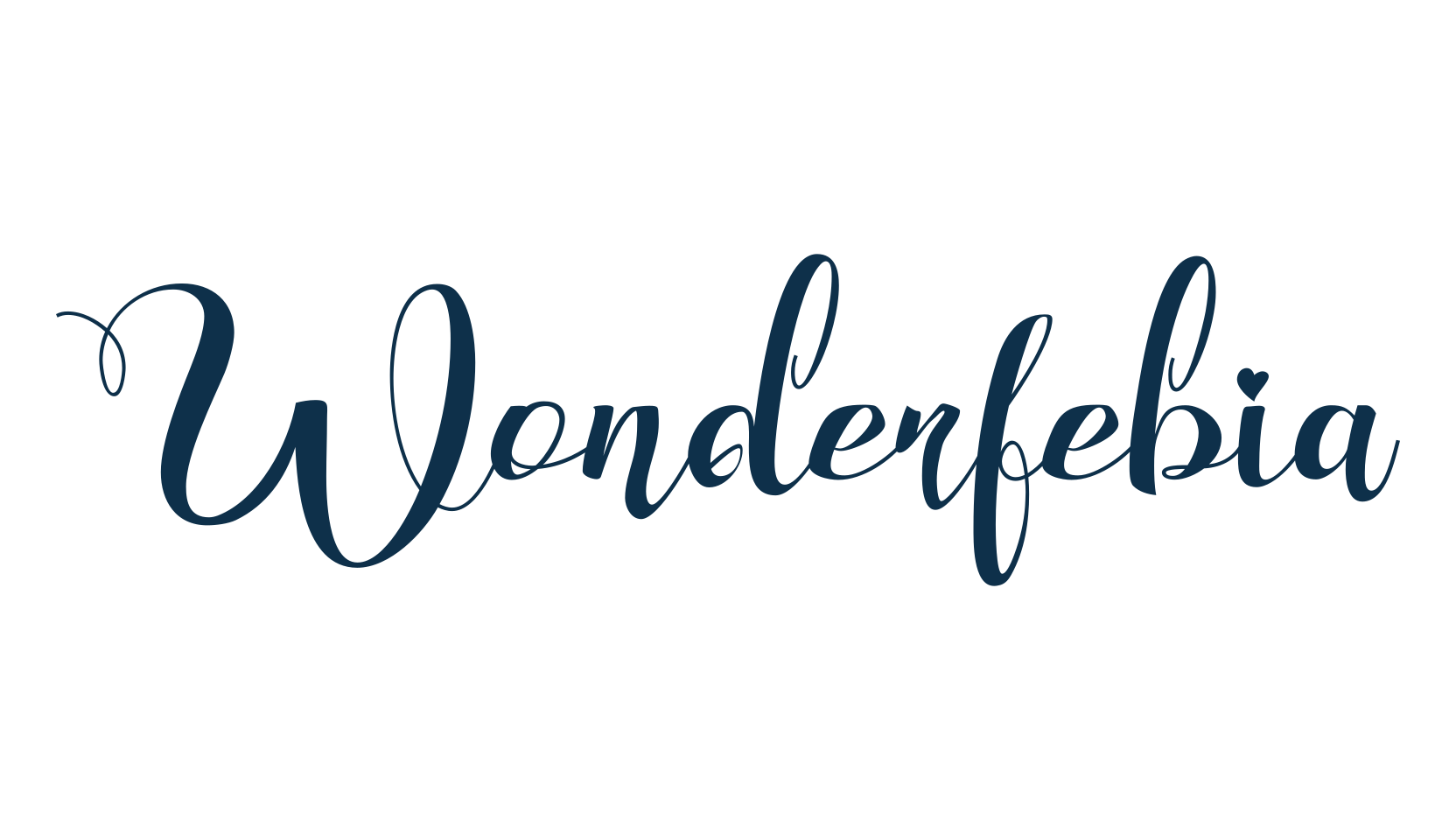 Wonderfebia, script calligraphy fancy decorative font preview