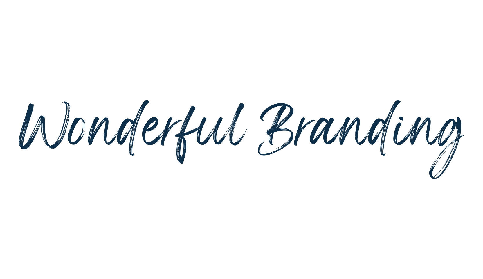 Wonderful Branding, script brush fancy decorative calligraphy font preview