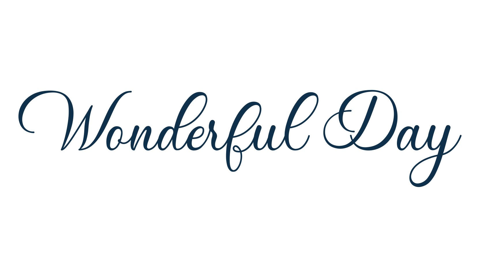 Wonderful Day (wonderful-day), script calligraphy fancy decorative font preview