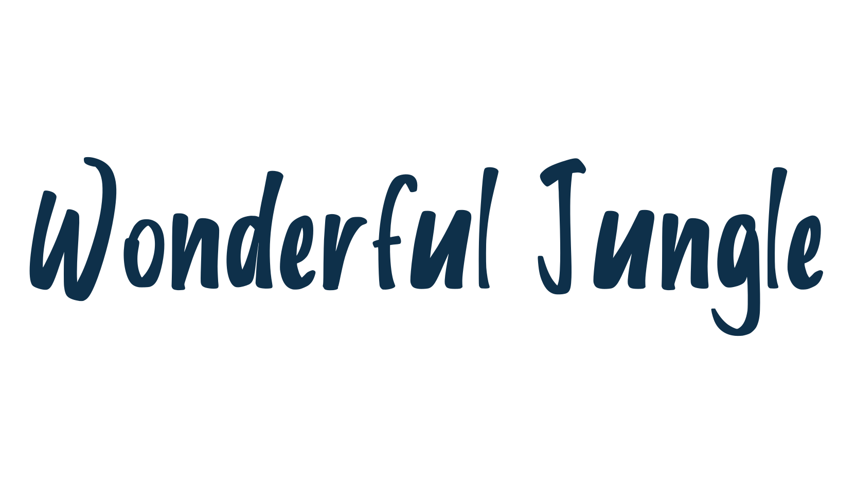 Wonderful Jungle, brush font preview
