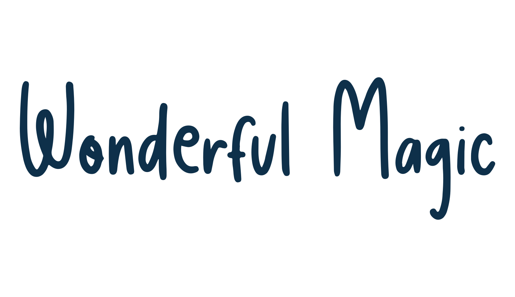 Wonderful Magic, script handwritten fancy decorative calligraphy font preview