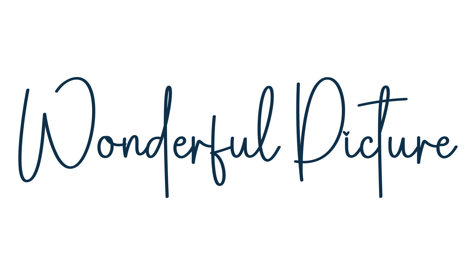 Wonderful Picture, script handwritten fancy decorative calligraphy font preview