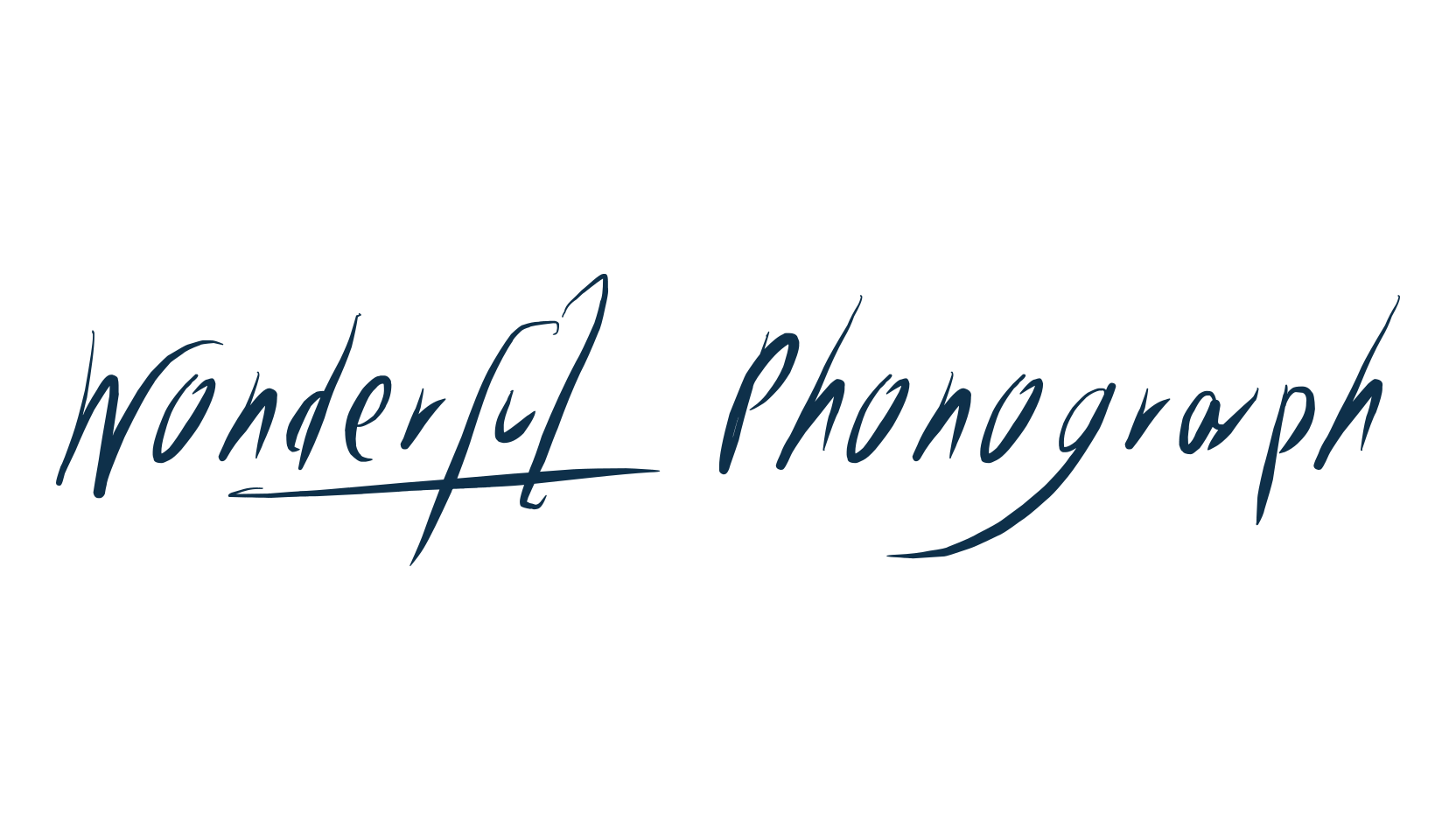 Wonderful Phonograph, script handwritten fancy decorative calligraphy font preview