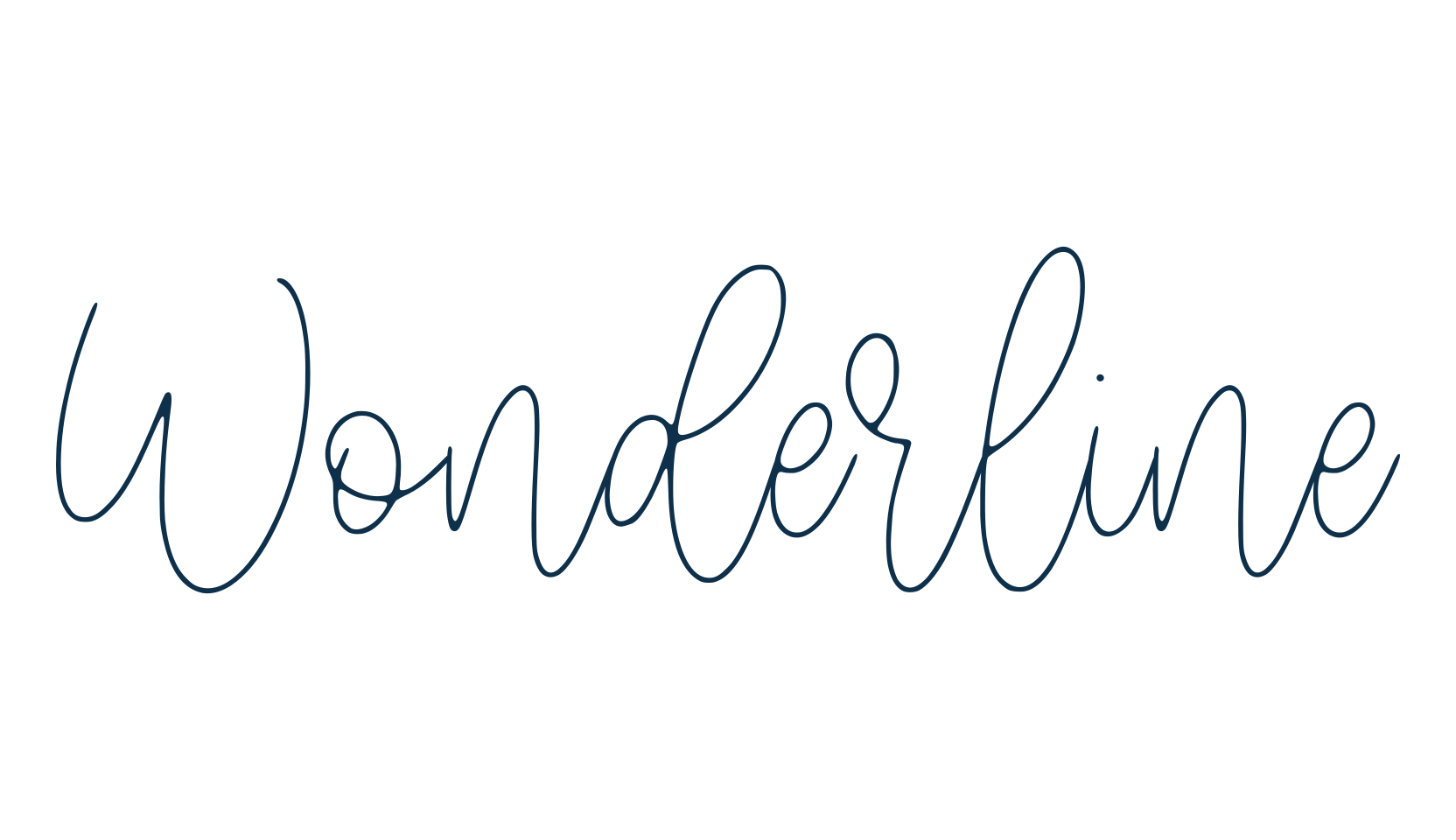 Wonderline, script handwritten fancy decorative calligraphy font preview